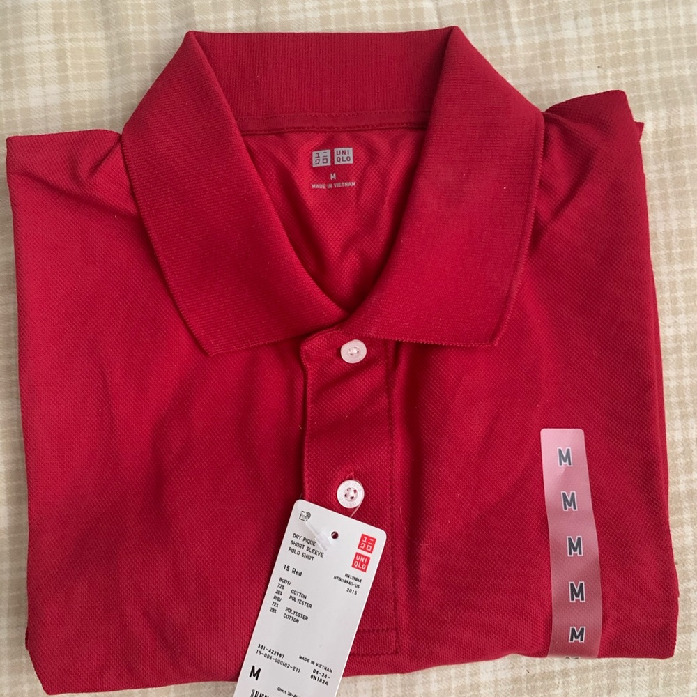 Red Uniqlo Polo